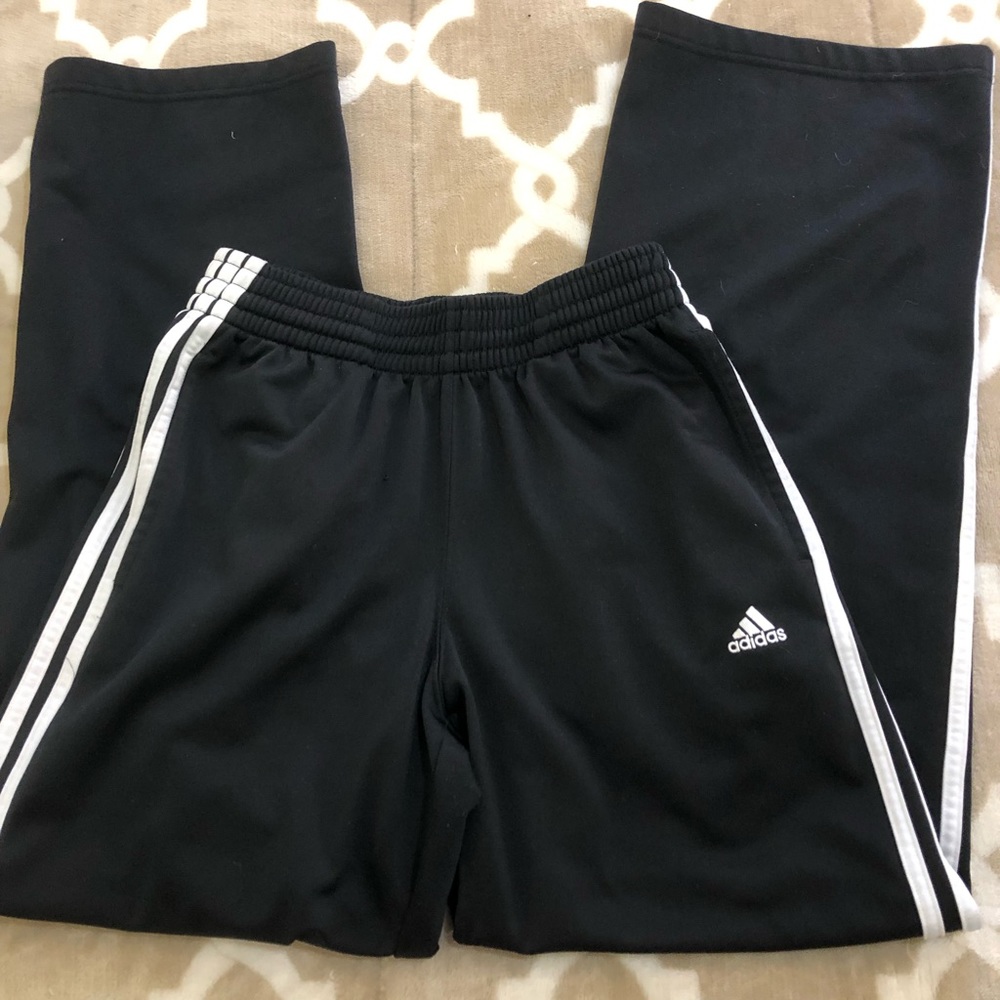 Black Adidas Flared Track Pants